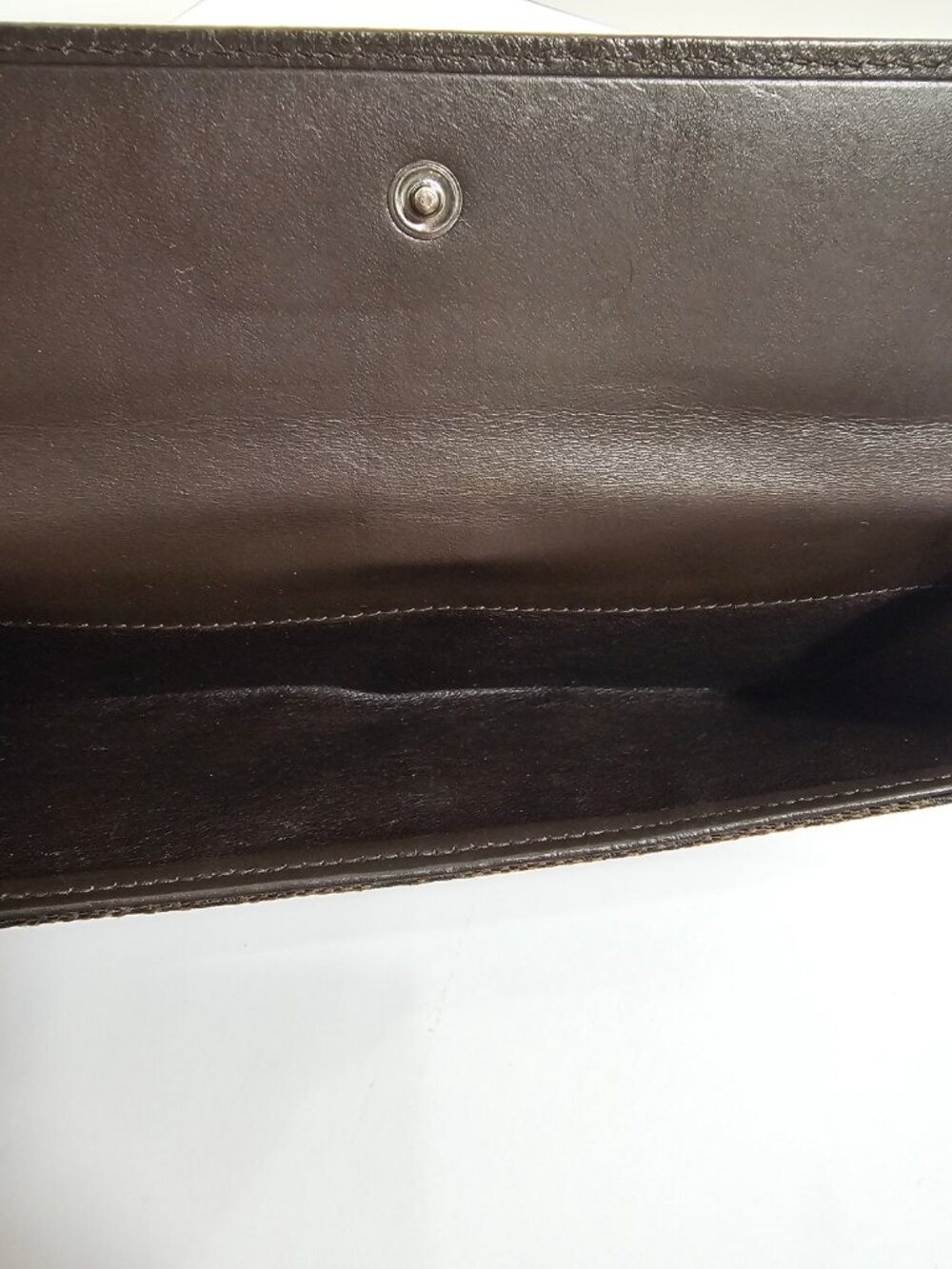 Auth. Vintage Gucci Jackie Piston Lock Long Wallet GG Monogram Canvas Brown - Picture 7 of 8